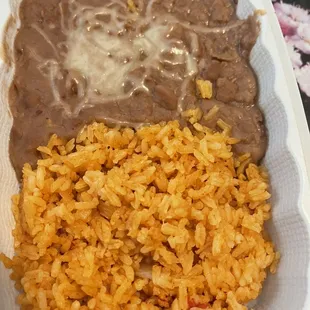 Rice and Beans with Cheese
