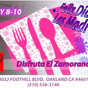 Treat Moms to a special night out, here at El Zamorano Latin-American Restaurant!