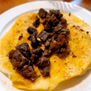 a plate of food on a table