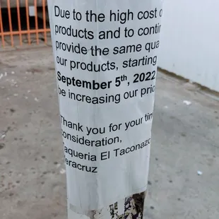 (2022) inflation notice