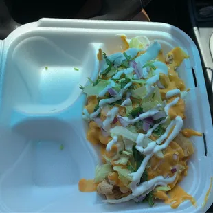 1/2 order of Loaded Chicken Nachos