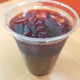 Agua de Jamaica...fresh, not powdered