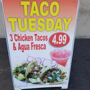 Tuesday special