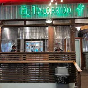 the front of the restaurant