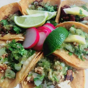 Asada, Pastor, and Pollo Tacos (1.50 each)