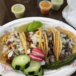 Pastor  y asada tacos