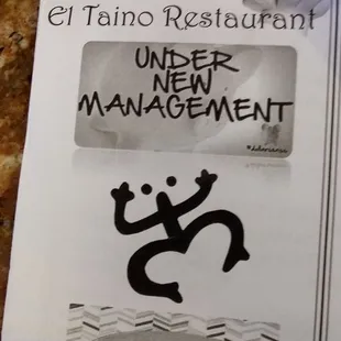a menu for a restaurant