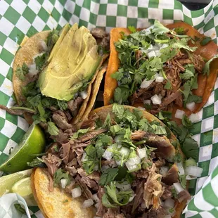 Birria, Asada, &amp; Barbacoa. My personal ranking in that order. Bomb!!!