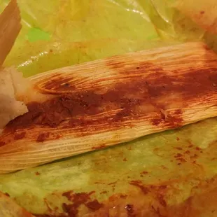 a close up of a tamalena