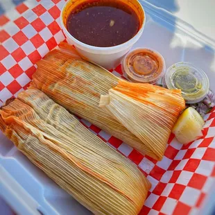Birria Queso Tamales