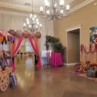 Bay Area Indian Wedding Decorations - Sangeet Decor in Bakersfield