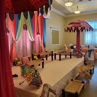 Bay Area Indian Wedding Decorations - Sangeet Decor in Bakersfield