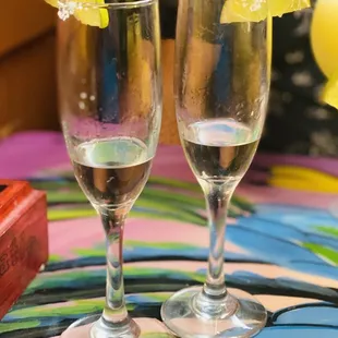 Don Julio shots in champagne glasses Ole!