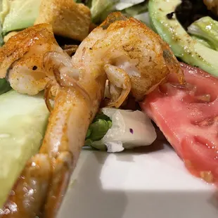 a close up of a plate of food