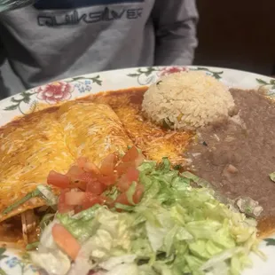 Chicken Enchilada Plate