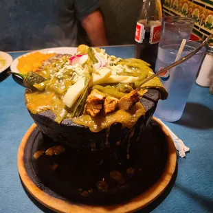 Mocajete with shrimp, chicken and steak.  We could&apos;ve shared.