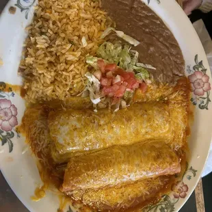 Enchiladas Rancheras Plate-Beef