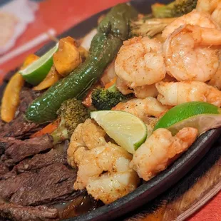 Fajitas for 2. Plus shrimp