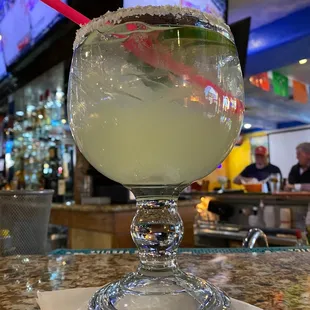 Generous margarita.