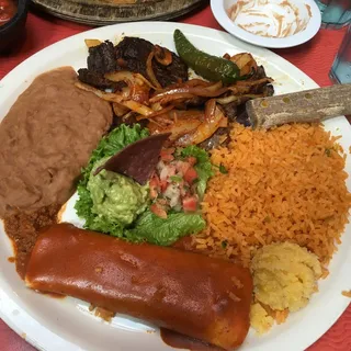 Carne Asada y Mas Platter