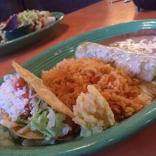 Taco and Enchilada Almuerzo