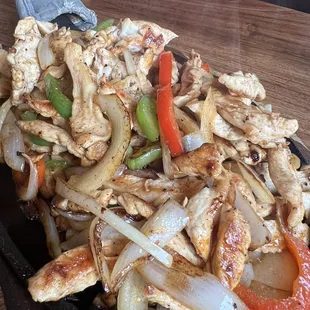 Chicken fajitas