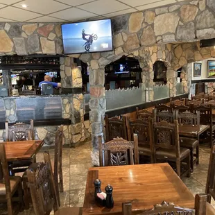 the inside of a restaurant