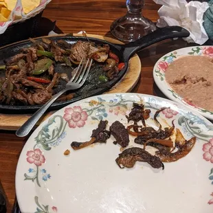 Charred fajitas