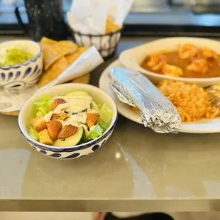 plates of food on a table