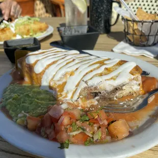 Shredded Beef Chimichanga