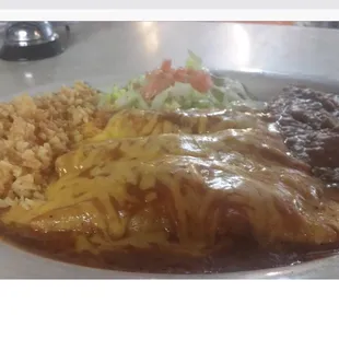 BEEF ENCHILADA PLATE