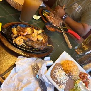 Ribeye and shrimp