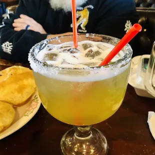 Top shelf Margarita, medium  delicious and strong