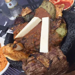 Spicy and delicious with all the sides!