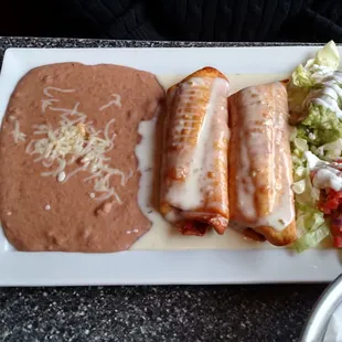 Chicken chimichangas