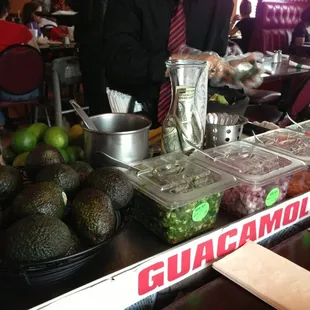 Guacamole cart!!! OMG soooo bueno!