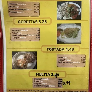 Menu - 9/12/23