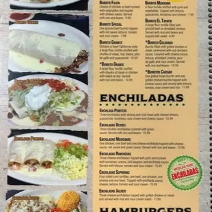 menu, tacos