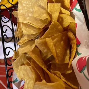 Great chips and white queso