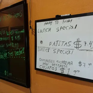 Specials as of 6/12/2017.