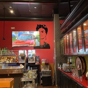 the interior of a restaurant