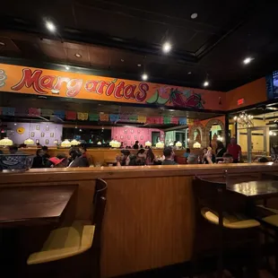 Inside dining area