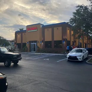 Outside