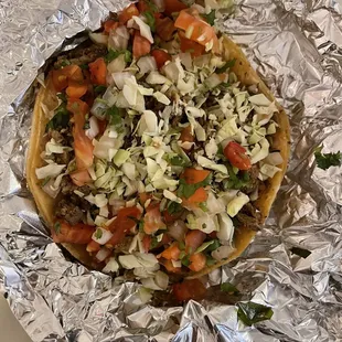 Carne asada corn taco