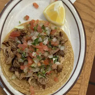 Carnitas taco