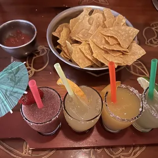 Flight of margaritas