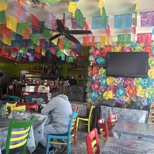 Inside the restaurant