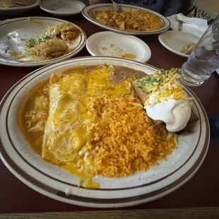 Enchilada and (tiny) chimichanga