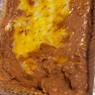 Order of refried beans.  $4.+ GREAT