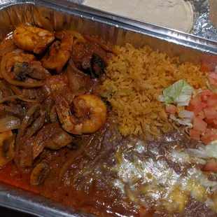 Spicy shrimp! And so yummy.